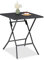 Relaxdays Klapptisch, klappbarer Camping Tisch, HxBxT: 73x62x62 cm, Faltbarer Multifunktionstisch, Gartentisch, schwarz