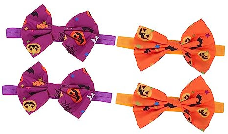 BESTonZON 4 Stück Halloween Haarband Halloween Kopfdekoration Halloween Stirnbänder Säuglings Haarbänder Halloween Stirnbänder Halloween Kopfschmuck Elastisches Stirnband