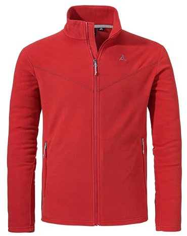 Schöffel Herren, Fleece Jk Style Qutang MNS, warme Outdoor Fleecejacke mit 2-Wege-Stretch aus recyceltem Material, leicht und schnell trocknend, cranberry, 50