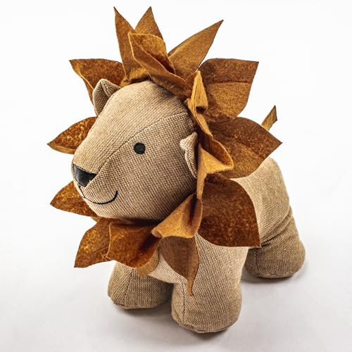 Tope para Puertas Suelo con diseño León como elemento decorativo para la casa.