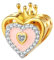 GOUWO Goldene Liebeskrone 925er Silber Charms für Armbänder und Halsketten passend für Pandora Armbänder Geburtstag Halloween Muttertag Valentinstag Geschenke für Frauen Mutter Tochter Sie selbst