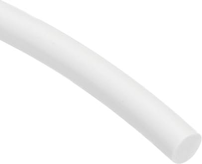 sourcing map Silicone Foam Seal Weather Strip 8mm Dia 2.5m 8ft Sponge Rubber Cord Solid White