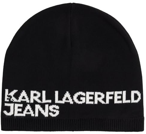 Karl Lagerfeld Jeans, Herren, Einlagige LogoMütze, Schwarz, One Size