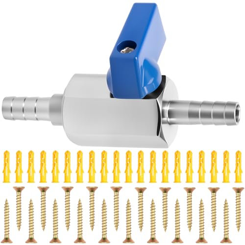 Kugelhahn aus Edelstahl 8mm Mini Kugelhahn mit 3 Typen Gewinde asserhahn Ventil Absperrventil für Wasser Gas Öl Kraftstoff