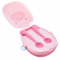 Toddmomy 1 Juego tazón de comida para bebés platos de vajilla para cuenco para platos para pequeños tazón de bebé placas divididas vajilla de páginas rosa