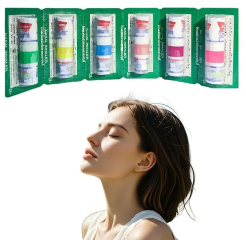 JNZAEK 8pcs Riechstift – Traditioneller Thai Inhalierstift mit ätherischen Ölen – 100 % natürlich – Aroma-Stick gegen Schnupfen & Kopfschmerzen, befreit die Atmungsstimmen