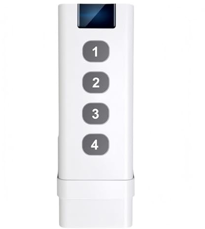 Teron Interruptor de escenas para hogar inteligente, control remoto inalámbrico de 4 botones para escenas Tuya Zigbee