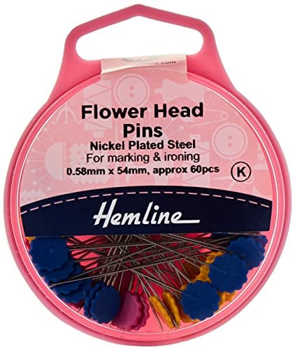 Hemline Pins, Nickel, Multicolor
