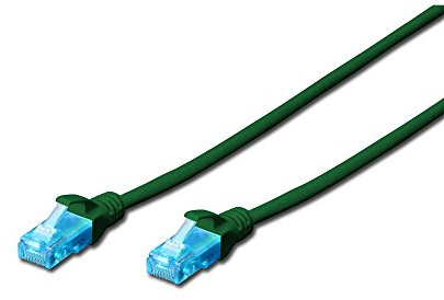 DIGITUS Patchkabel RJ45 U/UTP Cat5e 3,00m grün