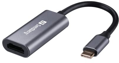 Sandberg USB-C to HDMI Link 4K/60 Hz, Full HD 1080p 30FPS 60Hz HDMI to USB-C Adapter, HDMI Converter For Streaming TV Switch Xbox PS4 Gaming Videos, Compatible with Windows 11/10/8/7 MacOS