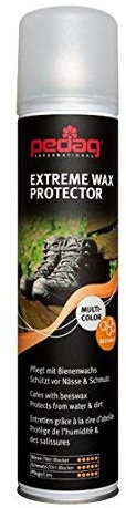 Pedag Extreme Wachs Protector - Hochleistungsimprägnierer für alle glatten und genarbten Leder robuster Arbeits-, Sport- und Outdoorschuhe. (250 ml, Farblos)