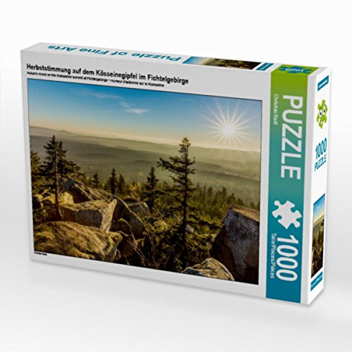 CALVENDO Puzzle Herbststimmung auf dem Kösseinegipfel im Fichtelgebirge | 1000 Teile Lege-Größe 64 x 48 cm Foto-Puzzle für glückliche Stunden