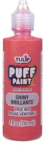 Tulip Slick – Peinture pour Tissu (Relief, 118 ML), Couleur Rose Fluo True Red