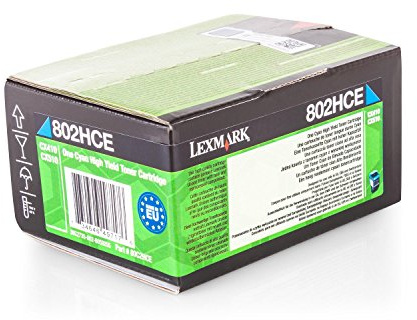 Lexmark 802Hce Toner Cyan Standardkapazitã¤T 3.000 Seiten 1er-Pack Corporate, 1914937