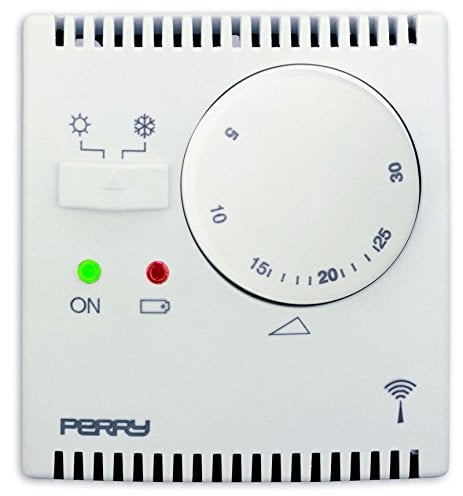 Perry 1TXTETX03 Termostato wireless elettronico con portata tra i 30 e i 130 metri