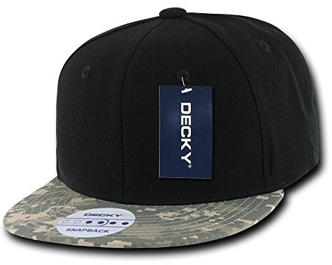 Decky Camo Bill Snapback Cap Einheitsgröße Mehrfarbig - schwarz