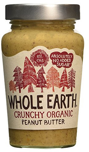 Whole Earth Crunchy Organic Peanut Butter, 340g