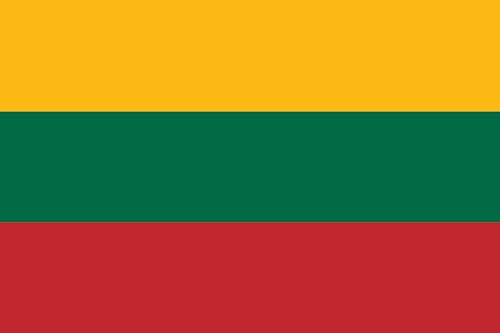 Durabol Flagge Litauen Flag 150 x 90 cm Satin Doppelte Nähte