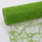 Sizoweb Runner da tavolo, rotolo da 25 metri + 100 diamanti decorativi, Poliestere, verde mela, 30cm Breite