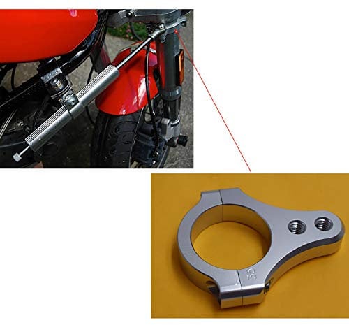 Kragen für Lenkungsdämpfer Montieren Montage Stoßdämpfer Linearer Lenker schelle Φ 54mm,Kragen stoßdämpfer Montage Kragen Durchmesser 54mm,Stoßdämpfer Stabilisator für Gabel Rohr Durchmesser 54MM