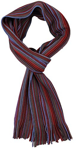 Rotfuchs Strickschal Herrenschal Wolle Polyacryl gestreift bunt multi mehrfarbig