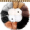 DIY Kunstpelz Pom Poms Ball mit Druckknopf Abnehmbarer Flauschiger Pompon für Strickmützen Schuhe Schals Tasche Zubehör (Bliebte Mischfarben, 16)