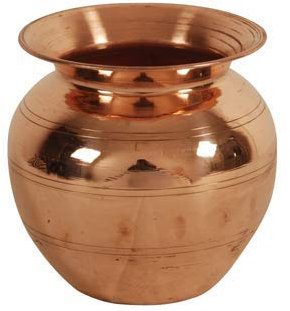 Finaldealz Copper ganga jamuna Copper lota puja lota Copper gadhavi Kalash Pot