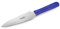 thermohauser Tortenmesser (Stahl, rostfrei), beidseitiger Sägen- und Flachschliff, blauer Kunststoffgriff, Klinge 16 cm