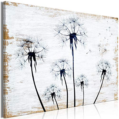 decomonkey Bilder Pusteblume 120x80 cm 1 Teilig Leinwandbilder Bild auf Leinwand Vlies Wandbild Kunstdruck Wanddeko Wand Wohnzimmer Wanddekoration Deko Blumen Abstrakt