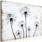 decomonkey Bilder Pusteblume 120x80 cm 1 Teilig Leinwandbilder Bild auf Leinwand Vlies Wandbild Kunstdruck Wanddeko Wand Wohnzimmer Wanddekoration Deko Blumen Abstrakt