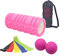 WPCASE Faszienrolle Fazienrolle Fazienrollen Set Faszienrollen Blackroll Black Roll Faszien Rolle Blackroll Mini Faszienrolle WirbelsäUle Foam Roller Massagerolle Faszienrolle pink,set1
