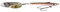 Berkley Pulse Spintail Perch Barsch Angelköder, 7 cm |14 g, Black & Red