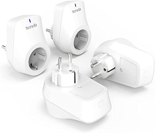 Tenda SP3 Enchufe WiFi Inteligente, Smart Plug Para Controlar sus Dispositivos desde Cualquier Lugar, Funciona con Amazon Alexa y Google Home Pack 4