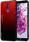 Cadorabo Estuche Compatible con Huawei Mate 10 Lite en Rojo - Nero - Funda Protectora Bicolor Fabricada en Silicona TPU y Parte Trasera de Cristal Templado
