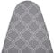 Encasa Homes di ricambio Copri asse da stiro con imbottitura in feltro da 3 mm, coulisse di serraggio (si adatta a schede Medium di 125 x 46 cm) riflettente al calore, stampato - Piastrelle grigie