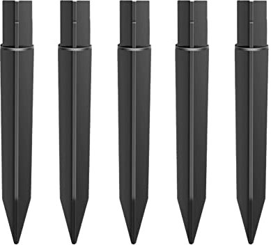 FSSTUD 5 Stück Kunststoff Erdnägel Erdspiess Solarleuchten Spieß Ersatzteile Erdspieß Stangen Ground Spike Lampenhalter für Gartenlicht Bodenspieß