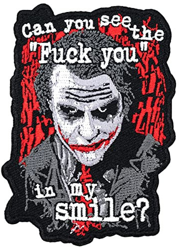 Spaß Kostet Aufnäher Aufbügler Patch Can You See The FCK You in My Smile