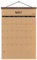 2025 Rustikaler Retro-Kalender, Planer, Wandschreibtisch, Kraftpapier, Monatskalender Mai 2025 bis Oktober 2026, mit Vintage-Holzrahmen, 41,5 x 30,5 cm