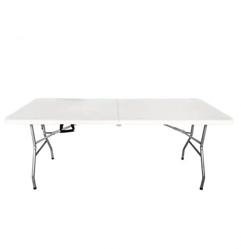 Outiror - Table Pliante - Idéale comme Table d'Appoint, pour Camping, Vide-Grenier ou Brocante - 182 cm