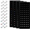 Dochais 240 Stück Nasenstecker L-förmiger Piercingschmuck 316L Edelstahl Set, Nasenpiercing Stecker, Knorpel Barbell Piercing für Frauen Männer 1,5/2/2,5/3mm 20G