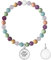 KIDULT - Bracciale elastico per amica con pietre colorate