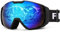 FEISEDY Skibrille Snowboard Brille für Brillenträger Herren Damen Sportbrille für Winter Skifahren Fahrrad Anti Fog UV Schutzbrille Schneebrille mit OTG Design B2961