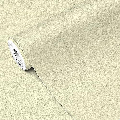 MICTER Leder Reparatur Patch, 40x300cm Kunstleder Selbstklebend, Leder Patch Kit Selbstklebende Lederflicken für Sofas, Autositze, Möbel, Handtaschen, Jacken (Milchweiß)