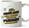 MUGFFINS Tazas para POLICÍA LOCAL hombre - En Español - Mejor de la Galaxia Cuando Fuerza me Acompaña - 11 oz / 330 ml - Regalo original y divertido