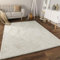 Paco Home Weicher Flauschiger moderner Bubble Wohnzimmer Teppich Hochflor Fell Geometrisches Design Hoch-Tief-Effekt, Grösse:120x160 cm, Farbe:Creme 5
