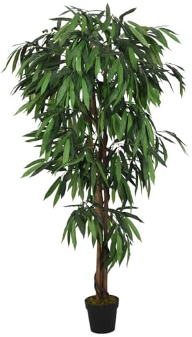 vidaXL Mangobaum Künstlich 600 Blätter 150 cm Grün