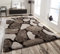 Home Republic Pebble Stepping 3D Stones Textured Carpet Yoga Fluffy Rug with Anti-Skid Backing Bedroom Living Dining Room (Chocolate Brown, 240 x 330cms)
