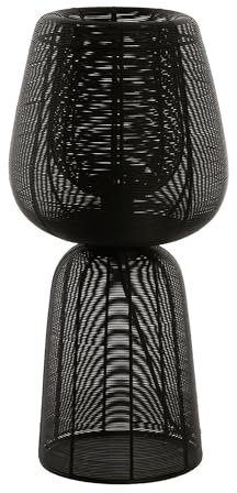 Light & Living Tischleuchte Aboso - Metall - Schwarz - 24x54x24 (BxHxT) - E27