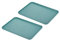 PATIKIL 15x11 Fast Food Vassoio 2 Pacco PP Plastica Riutilizzabile Multiuso Antiscivolo Rettangolo Vassoio Servizio per Caffetteria Ristorante Casa Cucina Scuro Verde