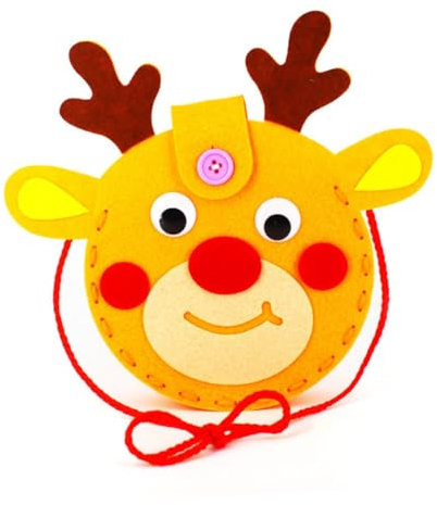 CIYODO Boys And Supplies 4er-pack Weihnachts-handtaschen-set Aus Vliesstoff Für Kinder-kunstwerke Und Partyspaß